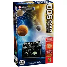 Quebra Cabeça P500 Sistema Solar - Brilha No Escuro