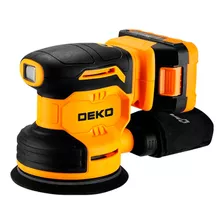 Lijadora Roto Orbital C/ Batería Y Cargador 20v - Deko Color Amarillo