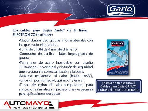 Cables Bujias Parisienne 4.3l 12v Ohv 85 Garlo Electronico Foto 4