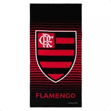 Toalha Banho/praia Time Aveludada Escudo Flamengo Oficial