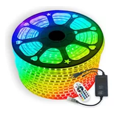 Mangueira Led 5050 Rgb Colorido Chata 6m C/ Fonte E Controle