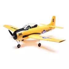 E-flite Rc Airplane T-28 Trojan 3.6 Ft Bnf Transmisor Basico