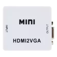 Convertidor / Adaptador Hdmi A Vga + Audio - Pc Y Portátiles