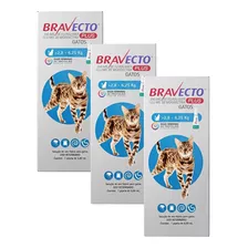 Kit 3un Antipulgas Bravecto Plus Original 2,8 A 6,25kg 250mg