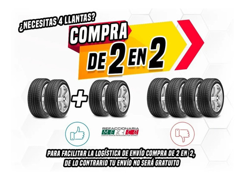 Paquete 2 Llantas Chevrolet Astra Sedan 2008 205/55r16 89 V Foto 2