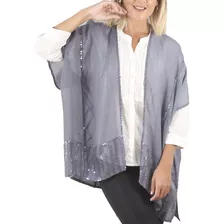 Chaleco Mujer Kimono Saco Bordado K98 Spiga 31