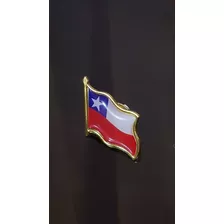 24 X Piocha, Pin, Bandera Chilena Metálica, Botón, Chile