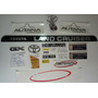 Emblema Toyota Land Cruiser  Capot  Letra Suelta   (gris) Toyota LAND CRUISER 4X4 F. T.