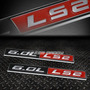 For 6.8 Chevy/gm Ls3 Ls Metal Bumper Trunk Grill Emblem  Sxd