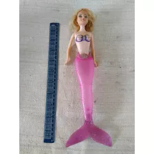 Boneca Sereia Articulada Com Luz Tipo Barbie 32 Cm Cod 3665