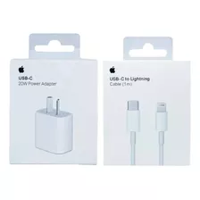 Cargador Para Iphone20w Carga Rápida Con Cable Ca Lightning 