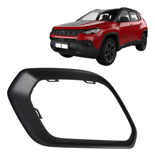 Moldura Farol Milha Esquerda Compass Trailhawk 2022 2025 Cinza-escuro Esquerdo