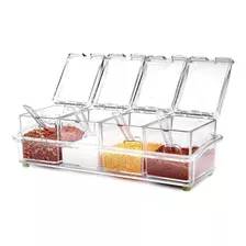 Organizador Especieros Frascos Condimentos Cocina Color Transparente