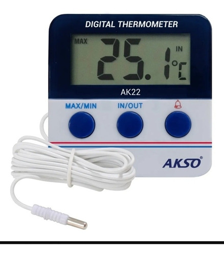 Termômetro C/ Alarme P/ Freezer Geladeira Chocadeira Aquário