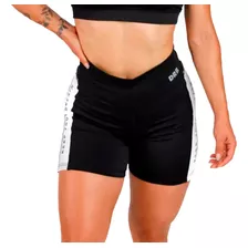 Calza Short Dribbling Running Mujer Angelina Neg-bco Cli