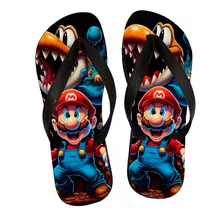 Kit Chinelo + Caneca Personalizado Mario Bros