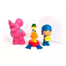 Pocoyo Boneco De Vinil Elly Pato Monte Seu Kit Promoção