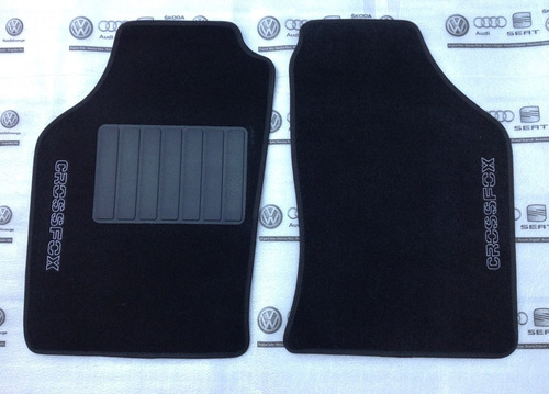 Set 4 Tapetes Original Vw Crossfox 2007-2015 Alfombra Negro Foto 3