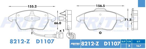 Balatas Delantero Audi A3 2009 - 2011 1.8l Ceramicas Foto 2