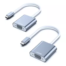 Benfei Paquete De 2 Adaptadores Usb C A Vga, Adaptador Thund