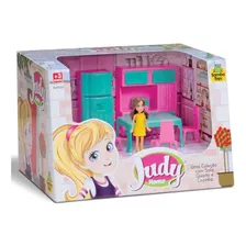 Coleção Judy Mini Cozinha Com Boneca E Acessórios Samba Toys