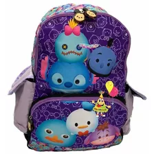 Tsum Tsum Mochila Primaria Original Negra O Violeta 