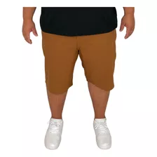 Bermuda Jeans Masculina Plus Size Brim Colorida 60 Ao 66 Xgg