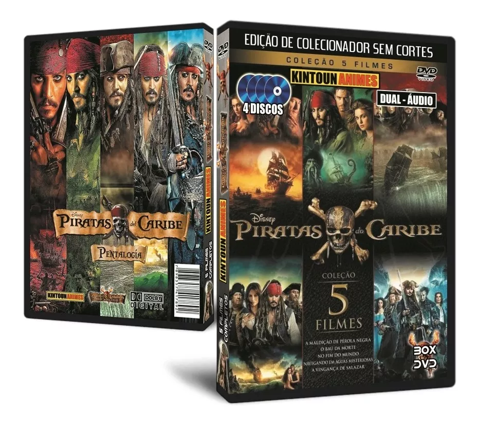 Piratas Do Caribe Todos Os Filmes Dublados Em Dvd