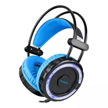 Auriculares Panacom G20 Gamer Color Azul