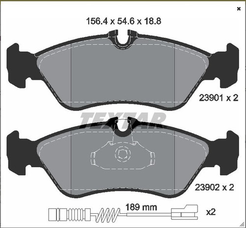 Balatas Traseras Dodge Sprinter 3500 2002-2005 Textar  Foto 3