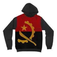 Blusa De Frio Moletom Inverno Bandeira Angola Africa Luanda