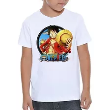 Camiseta Personalizada Infantil Festa One Piece Monkey Anim