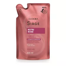  Refil Condicionador Eudora Siàge Nutri Rosé 400ml