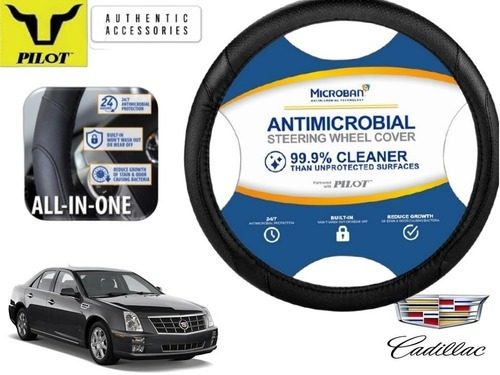 Funda Cubrevolante Negro Antimicrobial Cadillac Sts 2009 Foto 4