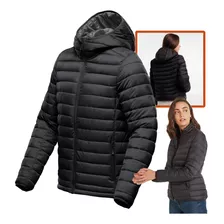 Jaqueta Forrada Feminina Puffer Bobojaco Impermeável Nylon 