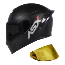 Capacete Axxis Asx Eagle Racing Preto Basico + Viseira Extra