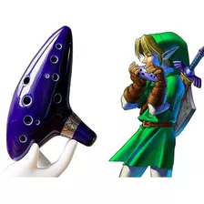 Ocarina Of Time The Legend Of Zelda 12 Furos Cerâmica Barato