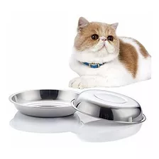 Acero Inoxidable Bigote De Gato Alivio Bowl Comida Cuen...