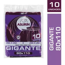 Bolsa Asurin Gigantes Fuertes 80x110 Cm Pack X 10 Bolsas