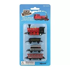 Toysmith 7041 Mini Retroceso Juego De Tren (estilos Surtidos