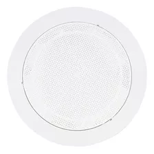 Arandela 6 Polegadas Som Ambiente Teto Gesso Redonda Pro Cor Branco