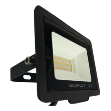 Proyector Reflector Eco Led 30w Luz Cálida - Glowlux - E. A. Color De La Carcasa Negro 220v