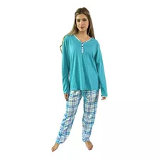 Pijama De Invierno De Mujer 2 Piezas. 2030