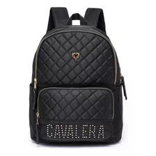 Mochila Casual Cavalera Executiva Masculina Cor Preto