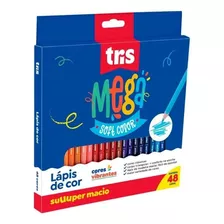 Lápis De Cor Mega Soft Color 48 Cores Triangular 614960 Tris