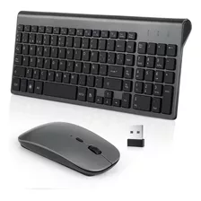 Kit Teclado Y Mouse Inalámbrico Compatible Pc