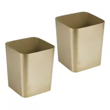 Mdesign Cubo De Basura Cuadrado De Plástico Resistente A L.