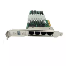 Placa Rede Intel Quad Port Gigabit 4x Rj45 10/100/1000