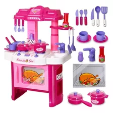 Cocina Con Horno Rosa Luz Sonido Accesorios Zippy Toys Color Rosa Chicle
