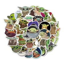 Stickers Baby Yoda Grogu - Pegatinas - 50 Unidades - Printek